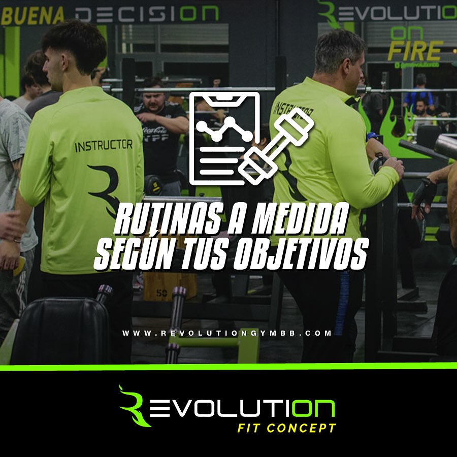 Vení a entrenar a Revolution Gym y llegá a tu mejor versión! 🚀Te armamos tu rutina personalizad